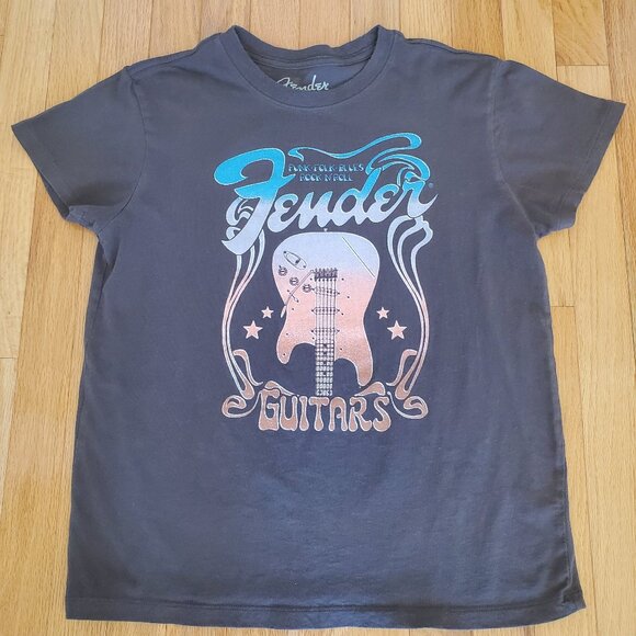 Fender Tops - Graphic T-Shirt gray Fender Guitars official merch size small band concert tee